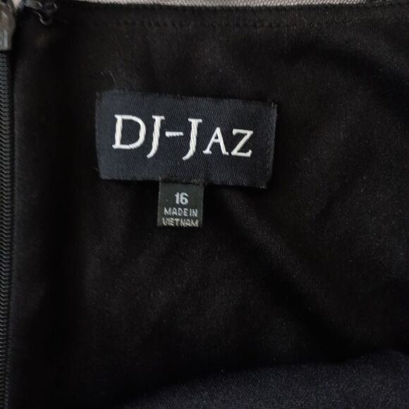 Witchy Sheer Overlay Dress Sz 16 XL Black Beaded Ruched Draped Whimsigoth Fairy. - Picture 12 of 16